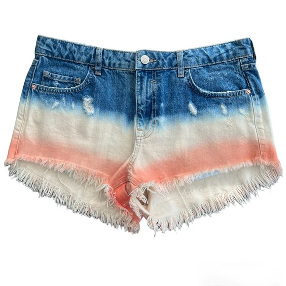 Free People Pants - Free People - NWOT Ombré Dip Dye Shorts - Size 28